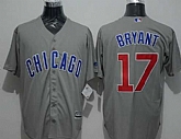 Chicago Cubs #17 Kris Bryant Gray New Cool Base Stitched MLB Jersey,baseball caps,new era cap wholesale,wholesale hats